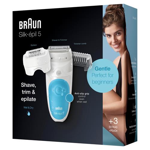 Braun SES5-605 Silk-épil Depiladora con 3 Cabezales