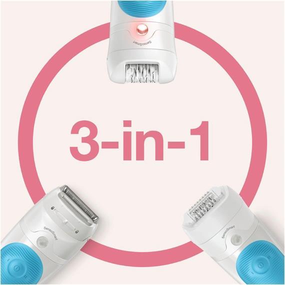 Braun SES5-605 Silk-épil Depiladora con 3 Cabezales