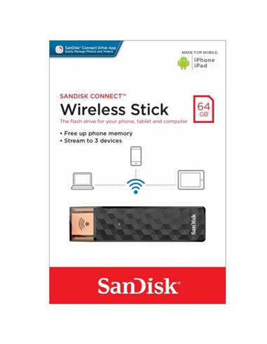 MEM.USB 64GB WIFI SANDISK WIRELESS (ABIERTO)