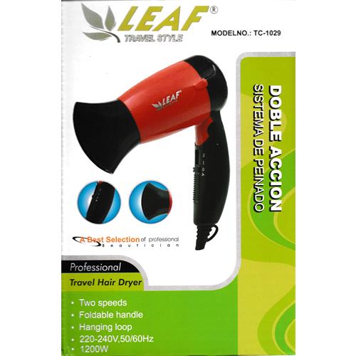 LEAF TC-1029 Secador de Viaje Plegable 1200W
