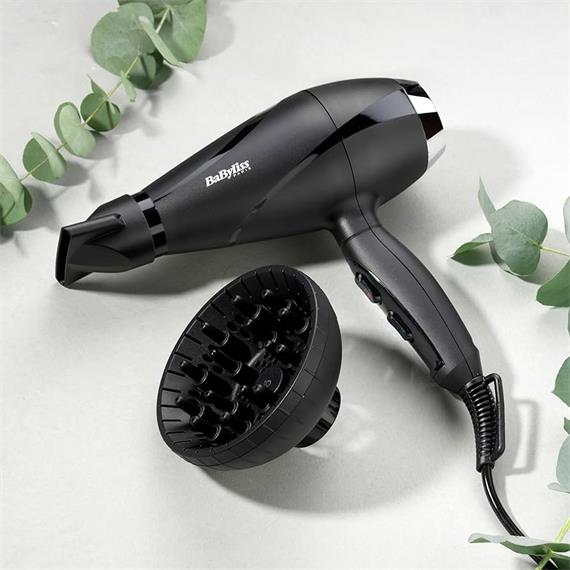 Babyliss 6713DE Secador 2200W dif Ionic Negro/Plata