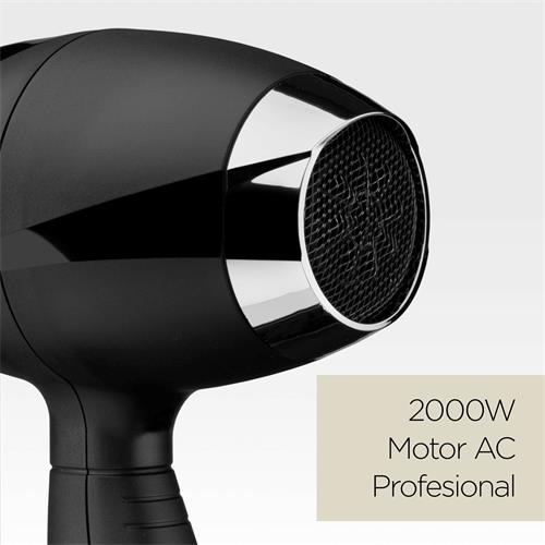 Babyliss 6713DE Secador 2200W dif Ionic Negro/Plata