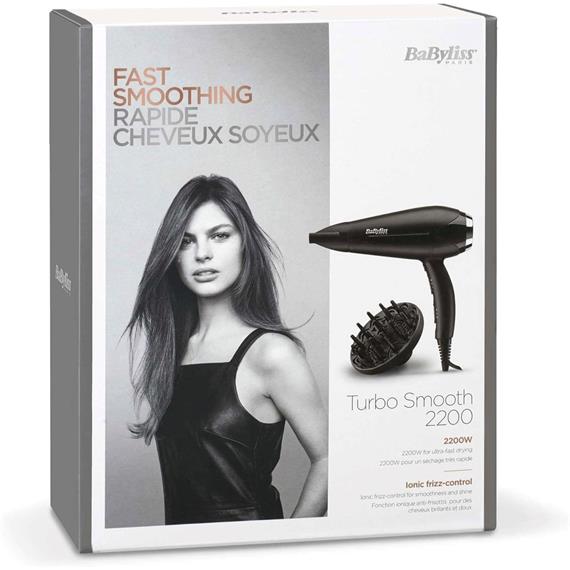 Babyliss D572DE Secador de Pelo 2200W con difusor