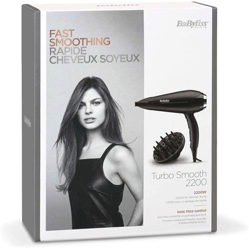 Babyliss D572DE Secador de Pelo 2200W con difusor