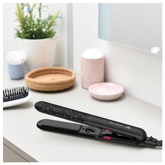 Rowenta SF3212F0 Plancha de Pelo Optiliss 2 Elite Negra