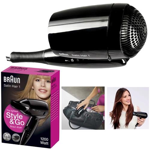 Braun BRHD130E Secador de Viaje 1200W Negro