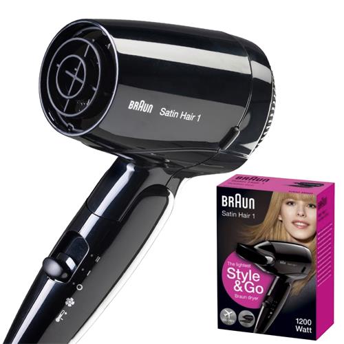Braun BRHD130E Secador de Viaje 1200W Negro