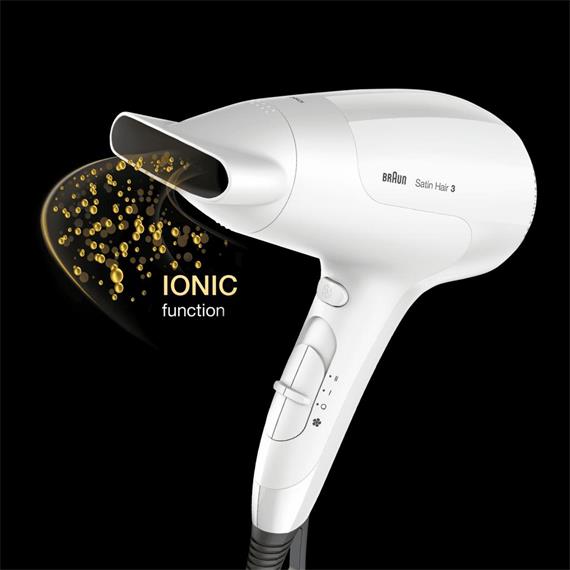 Braun HD385E Secador iónico con difusor 2.000w Blanco