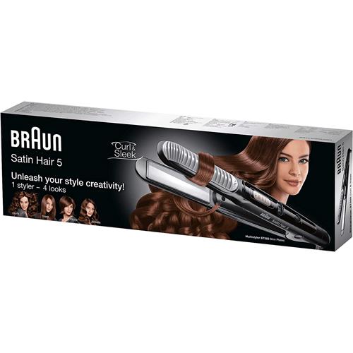 Braun ST550E Plancha Alisadora y Rizadora Negra
