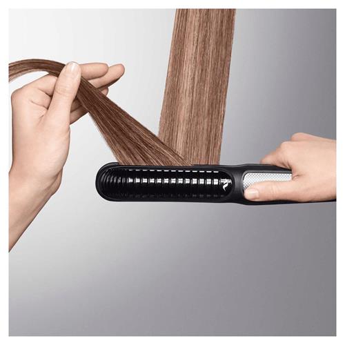 Braun ST570E Plancha de Pelo iónica alisadora y rizadora Negra