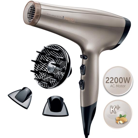Remington AC8002 Secador Keratin Protect 2.200W Motor AC
