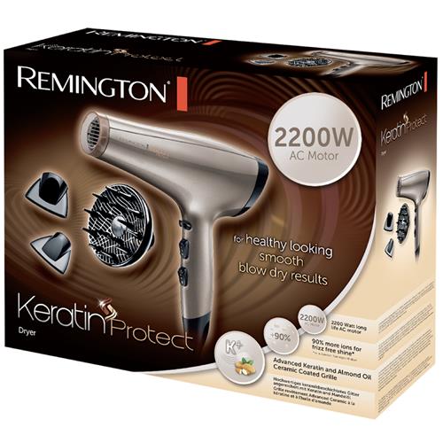 Remington AC8002 Secador Keratin Protect 2.200W Motor AC