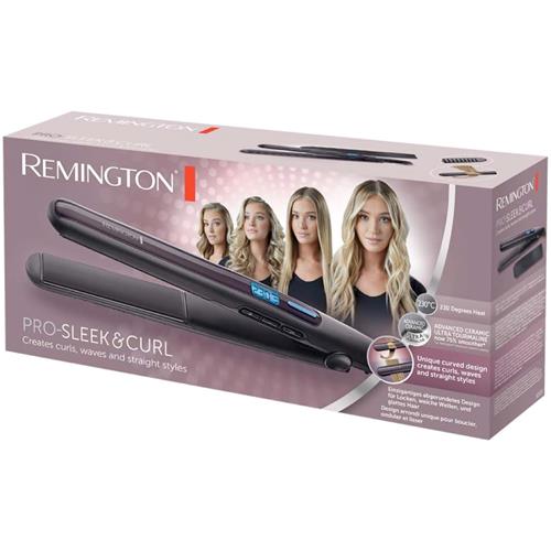 Remington S6505 Alisador Pro-Sleek & Curl con placas extra largas