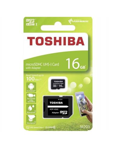 MEM. MICRO SDHC 16GB CLASS10 TOSHIBA 100MB/S UHS-I