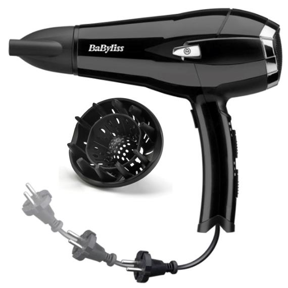 Babyliss D374DE Secador de Pelo 2.000W Con Cable Retráctil