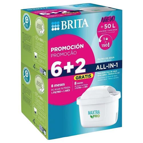 Brita Filtro Maxtra Pro para Jarra Pack 6+2 Unds