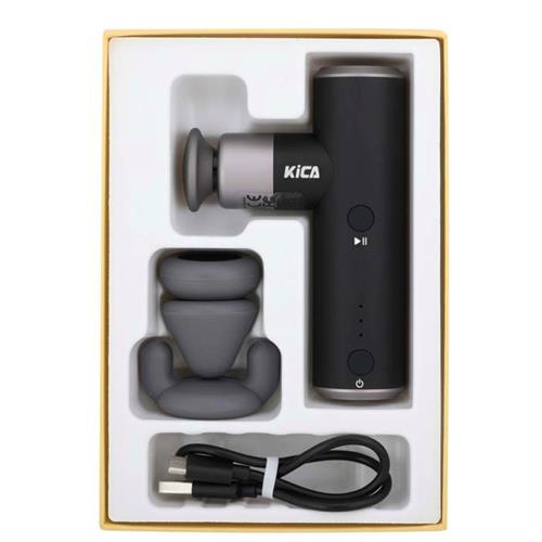 Kica Mini 2 Pistola de masaje compacta 3.000 rpm con 3 Cabezales