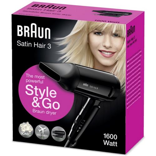 Braun Satin Hair 3 HD350E Secado de Viaje 1.600W