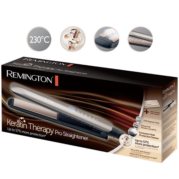 Remington S8590 E51 Plancha Alisadora Keratin Therapy Pro 230º