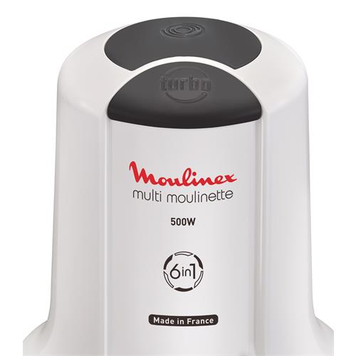 Moulinex AT723110 Picadora 500W 6 en 1 Blanca