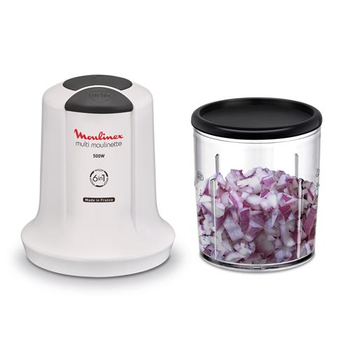 Moulinex AT723110 Picadora 500W 6 en 1 Blanca