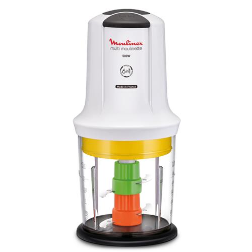 Moulinex AT723110 Picadora 500W 6 en 1 Blanca