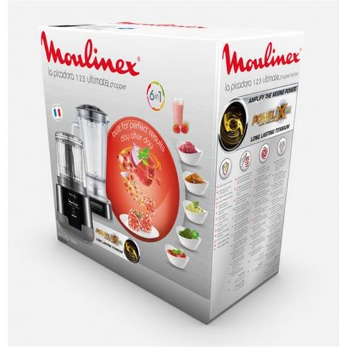 Moulinex DP815855 1.2.3 Ultimate Blender Batidora + Picadora 1000W