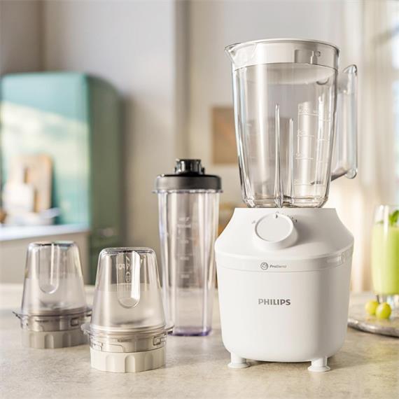 Philips HR2041/00 Batidora de Vaso ProBlend de 450W y 1,9 Litros