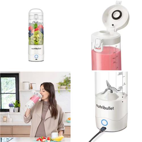 Nutribullet Portable NBP003W Batidora Portátil Recargable Blanca