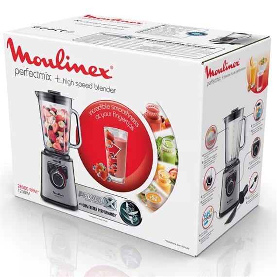 Moulinex LM811D10 Batidora con Vaso de Cristal Perfect mix + 1.200W