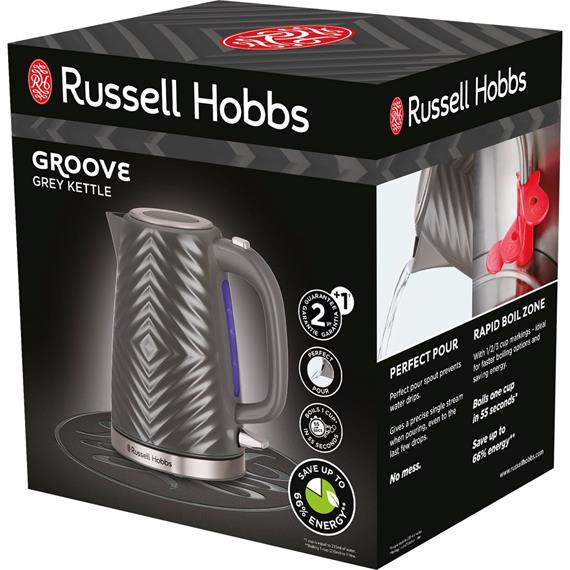 Russell Hobbs 26382-70  Hervidor Eléctrico Gris de 1.7L Gris