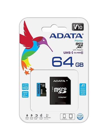 ADATA MICRO SDXC 64GB UHS-I CLASS10 (AUSDX64GUICL10A1)