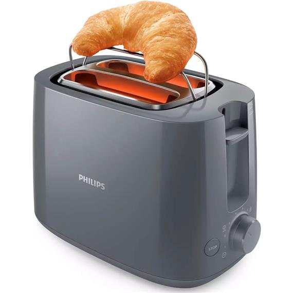 Philips HD2581/10 Tostador con Rejilla Elevadora Gris