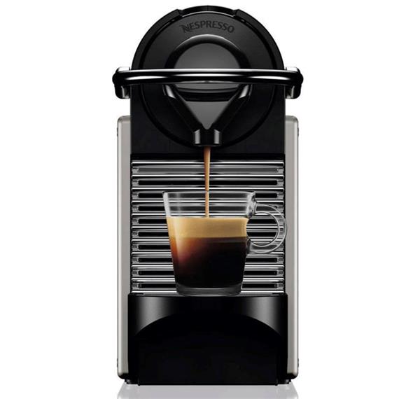Krups XN304T Cafetera Nespresso Pixie 19 Bares Gris Titanio