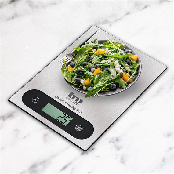TM Báscula Cocina 5Kg Acero Inox (TMPBS025)