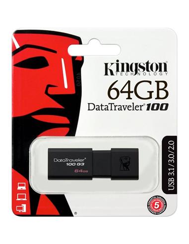 MEM. USB 64GB 3.0 KINGSTON DT100