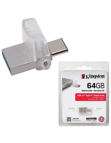 MEM. USB OTG 64GB 3.2 KINGSTON MICRODUO 3C TYPE-C