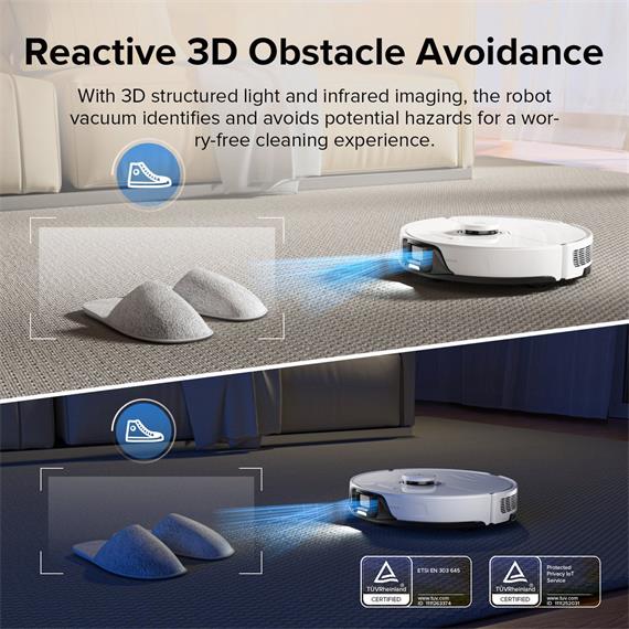 Roborock S8 Robot Aspirador y Fregasuelos Blanco