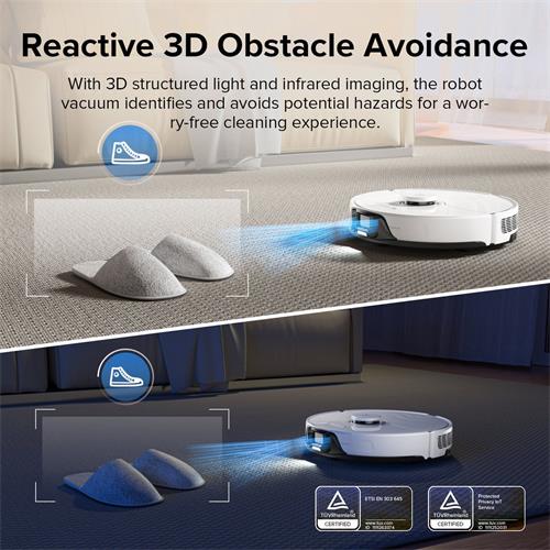 Roborock S8 Robot Aspirador y Fregasuelos Blanco