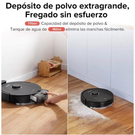Roborock Q5 Pro Robot Aspirador y Fregasuelos con Lidar Negro