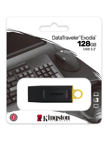 Mem. USB 128GB 3.2 Kingston Datatraveler Exodia