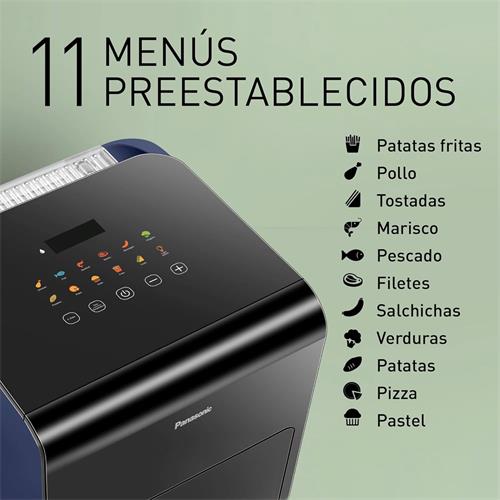 Panasonic NF-CC600AXE Freidora de Aire con Vapor, 6 Litros, Digital, Luz