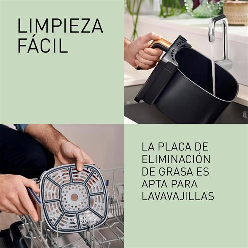 Panasonic NF-CC600AXE Freidora de Aire con Vapor, 6 Litros, Digital, Luz