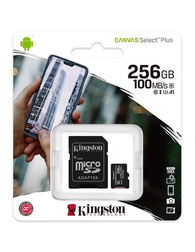 Mem. Micro SDCS2 256GB Kingston 100 MB/S