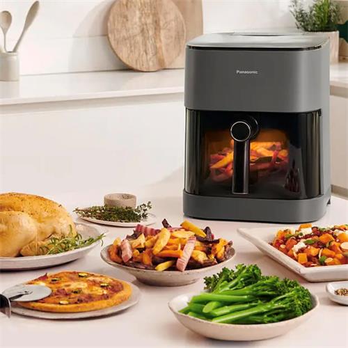 Panasonic NF-CC500SXE Freidora de Aire con Vapor, 5 Litros, Digital, Luz