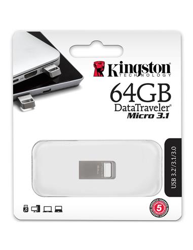 Mem. USB 64GB Kingston DataTraveler Micro 3.1