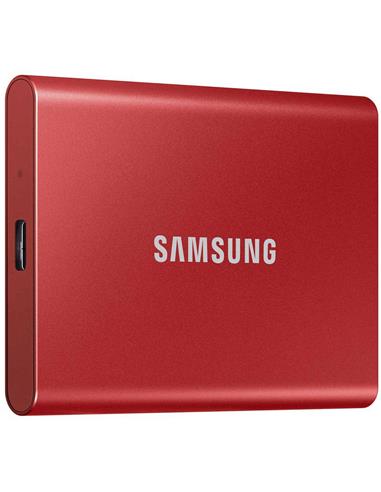 Disco SSD Externo Samsung T7 500Gb SSD Rojo