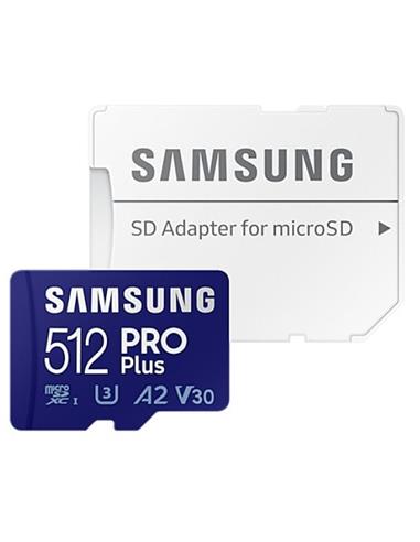 Memoria  Micro SDXC UHS-I con Adaptador Pro Plus 512gb Samsung