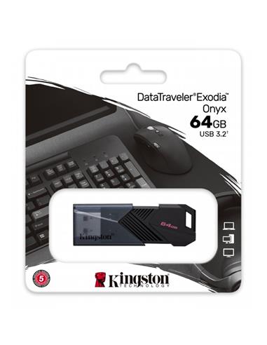 Mem. USB 64GB 3.2 Kingston Datatraveler Exodia Onyx