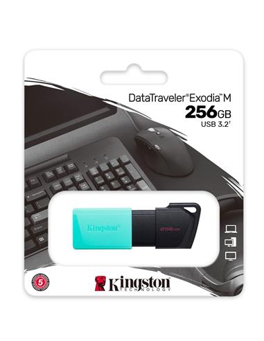 Mem. USB 256GB 3.2 Kingston Datatraveler Exodia M